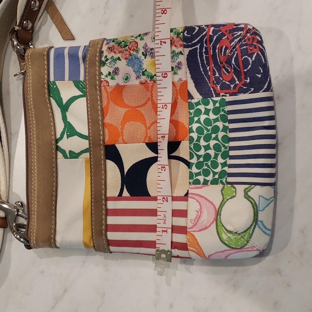 Coach Vintage Colorful Patchwork Shoes And Crossbody Bag 8.5 Shoes Small Bag - Picture 14 of 16
